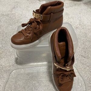 Coach brown leather shoes